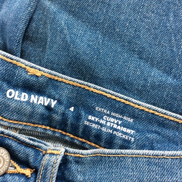 NWT Old Navy Sky Hi Curvy Straight Jeans - Picture 9 of 9